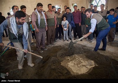 اردوی جهادی در منطقه فرامان کرمانشاه با حضور کیانوش رستمی