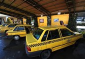 تاکسی‌مترهایی که در تاکسی‌های فرودگاه شیراز پوشانده می‌شوند + عکس