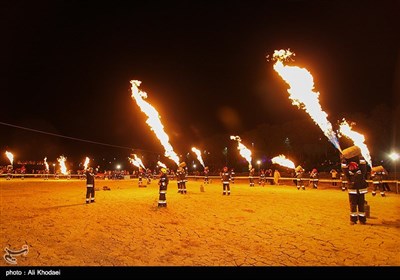 مانور روز آتش نشانی در اصفهان