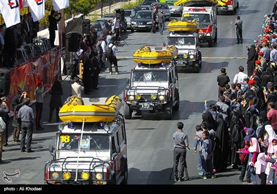 مانور روز آتش نشانی در اصفهان