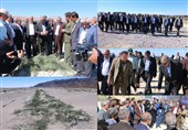 اعضای کمیسیون کشاورزی مجلس از روند کنترل ریزگردهای دریاچه ارومیه بازدید کردند