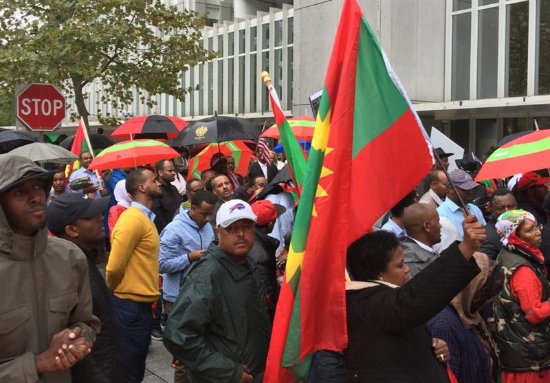 اعتراض به حمایت آمریکا و بانک جهانی از سرکوب مردم در اتیوپی + تصاویر