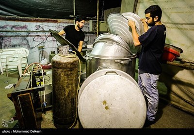 Iranian People Preparing for Muharram Mourning Ceremonies