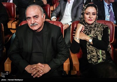 مریلا زارعی و پرویز پرستویی در مراسم اختتامیه چهاردهمین جشنواره بین‌المللی فیلم مقاومت