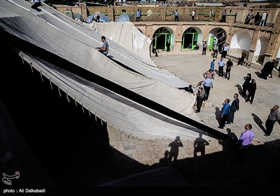 چادر کشی حسینیه قنادها - سبزوار