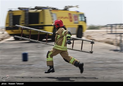 مسابقات عملیاتی پرسنل ایمنی و آتش نشانی فرودگاه های کشور