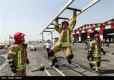 مسابقات عملیاتی پرسنل ایمنی و آتش نشانی فرودگاه های کشور