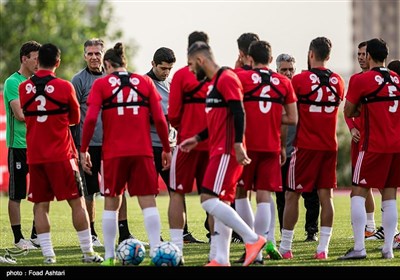 Team Melli Getting Prepared for Match against Uzbekistan