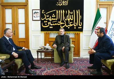 دیدار رئیس سرویس اطلاعات عراق با علی لاریجانی