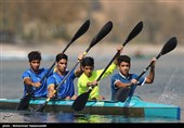 تیم ملی قایقرانی رشته کانوکانادایی در بوشهر تمرین می‌کند