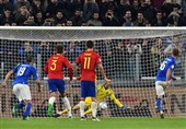 ایتالیا با پنالتی از شکست مقابل اسپانیا گریخت