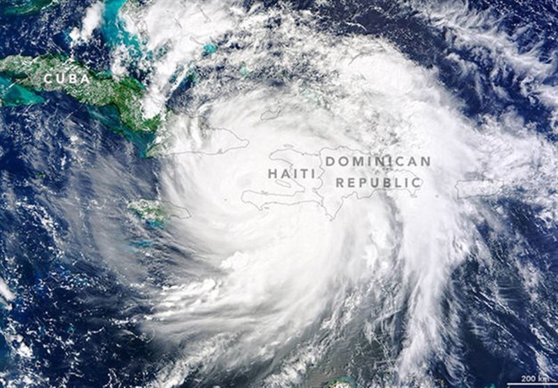تصاویر ماهواره ناسا از طوفان سهمگین متیو+فیلم