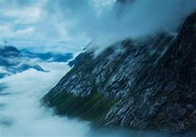 عکس / جاده کوهستانی زیبای ترولستیگِن نروژ