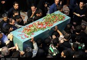 تشییع و تدفین پیکر مطهر 4 شهید فاطمیون در تهران