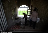 آماده سازی ورزشگاه آزادی قبل از بازی تیم های ایران و کره جنوبی