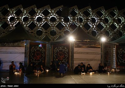 شام غریبان حسینی در میدان امام حسین(ع) تهران