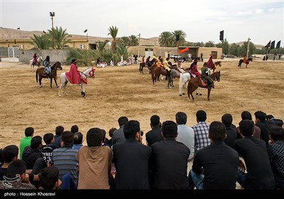 تعزیه روز عاشورا در روستای چاه شرف شهرستان مُهر - فارس