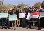 تجمع دانشجویان دانشگاه تبریز علیه آل سعود
