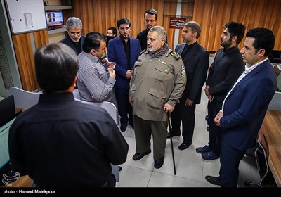 حضور سرلشکر فیروزآبادی در خبرگزاری تسنیم