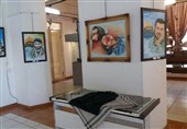 نمایشگاه نقاشی شهدای مدافع حرم مازندران برپا شد+ تصاویر