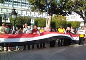 یمن پر سعودی جارحیت کے خلاف تیونس میں احتجاجی مظاہرے