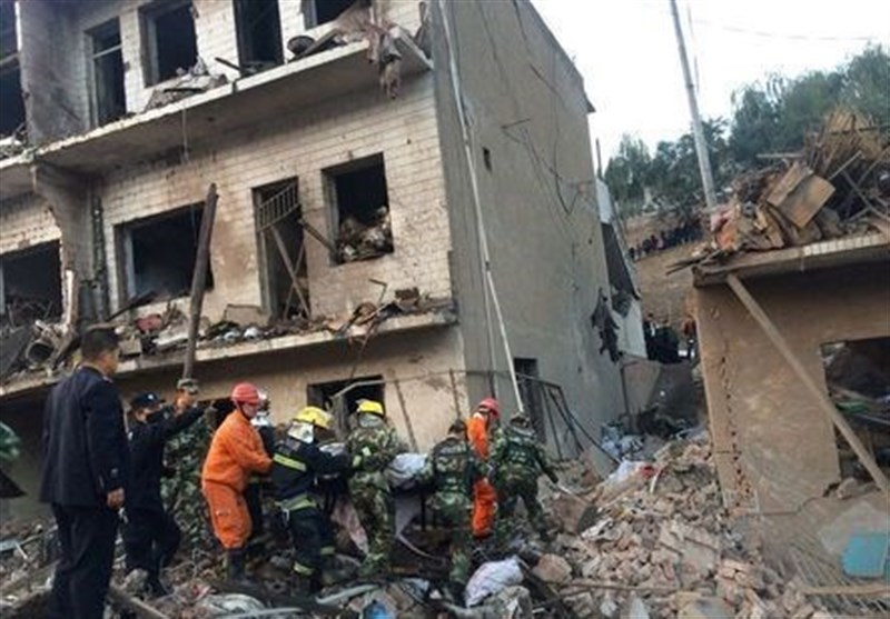 انفجار یک ساختمان در چین با 14 کشته و 150 زخمی + عکس