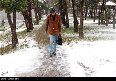 الثلوج تغطی اغلب طرق مدینة اردبیل