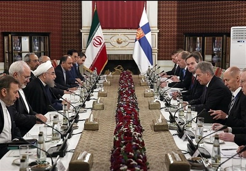 Presidents Discuss Iran-Finland Railroad Link