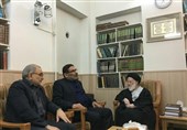 دبیر شورای عالی امنیت ملی با آیت‌الله شبیری زنجانی دیدار کرد