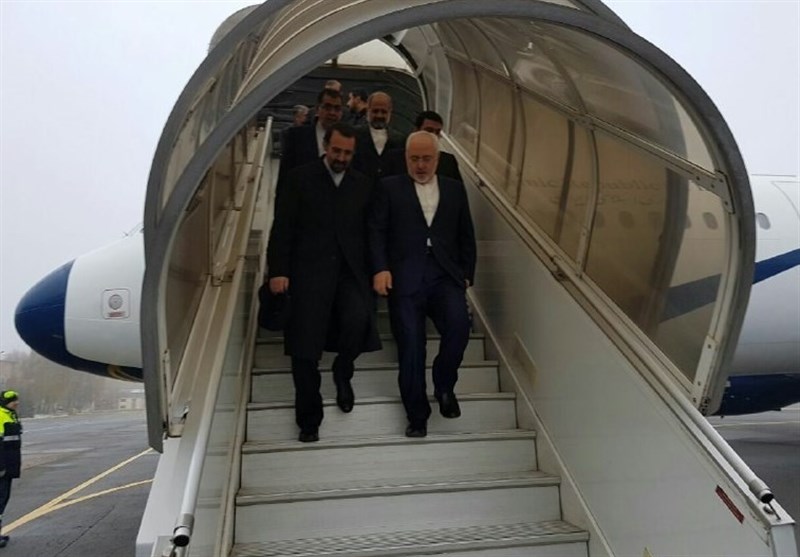 Iran’s FM in Russia for Trilateral Talks