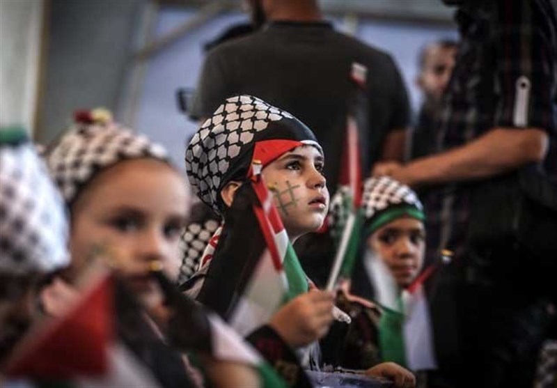 تظاهرات در غزه به نشانه حمایت از اسرای در بند زندان‌های رژیم صهیونیستی