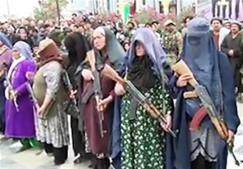 زنان ولایت «جوزجان» در شمال افغانستان سلاح به دست گرفتند