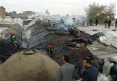 بازار تاریخی ارومیه آتش گرفت
