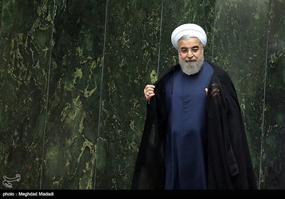 حسن روحانی رئیس جمهور در جلسه رای اعتماد به وزرای پیشنهادی دولت