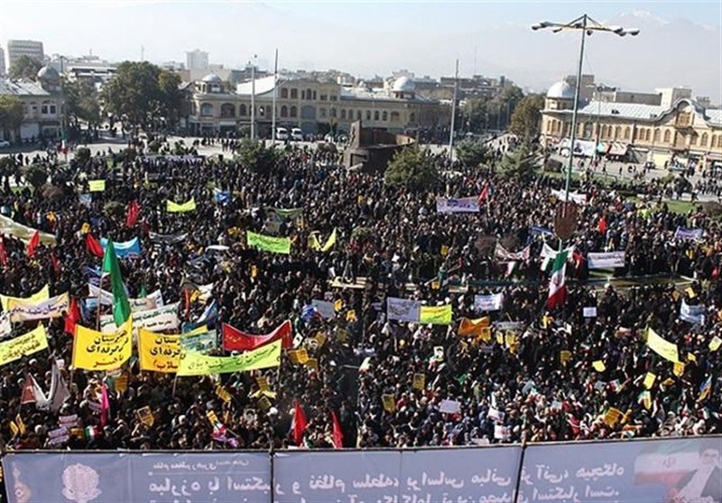 فریاد &quot;مرگ بر آمریکا&quot; در شهر دارالمؤمنین همدان طنین‌انداز شد