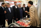 بازدید حجت‌الاسلام حسن روحانی رئیس‌جمهور از بیست و دومین نمایشگاه بین‌المللی مطبوعات و خبرگزاری‌ها