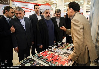 Cumhurbaşkanı Tahran 22. Uluslararası Basın Fuarında