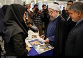 بازدید حجت‌الاسلام حسن روحانی رئیس‌جمهور از بیست و دومین نمایشگاه بین‌المللی مطبوعات و خبرگزاری‌ها