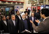 بازدید حجت‌الاسلام حسن روحانی رئیس‌جمهور از بیست و دومین نمایشگاه بین‌المللی مطبوعات و خبرگزاری‌ها