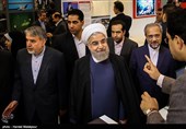 بازدید حجت‌الاسلام حسن روحانی رئیس‌جمهور از بیست و دومین نمایشگاه بین‌المللی مطبوعات و خبرگزاری‌ها