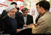 بازدید حجت‌الاسلام حسن روحانی رئیس‌جمهور از بیست و دومین نمایشگاه بین‌المللی مطبوعات و خبرگزاری‌ها