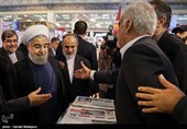 بازدید حجت‌الاسلام حسن روحانی رئیس‌جمهور از بیست و دومین نمایشگاه بین‌المللی مطبوعات و خبرگزاری‌ها