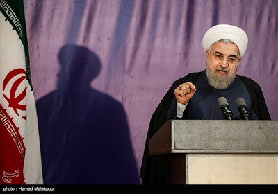سخنرانی حجت‌الاسلام حسن روحانی رئیس‌جمهور در مراسم افتتاحیه بیست و دومین نمایشگاه بین‌المللی مطبوعات و خبرگزاری‌ها