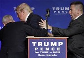 Trump Rushed Off Stage at Campaign Rally; Protester Says He Was Roughed Up