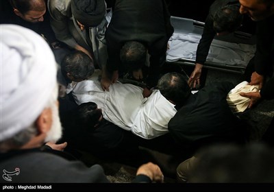 مراسم تدفین پیکرحجت الاسلام شجونی
