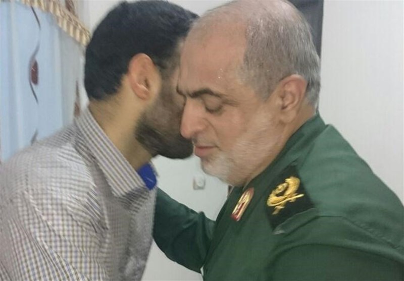 فرمانده سپاه گیلان از جانباز مدافع حرم عیادت کرد+تصاویر