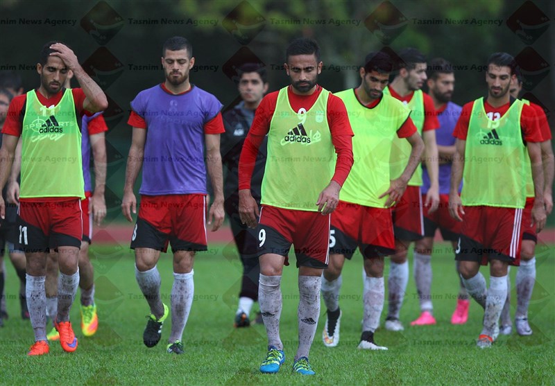 امید ابراهیمی - تمرین تیم ملی فوتبال در مالزی