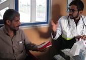 ارائه خدمات رایگان بسیج جامعه پزشکی لرستان به 1500 زائر حسینی(ع)+تصاویر