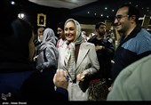 الهام حمیدی در مراسم افتتاحیه فیلم سینمایی نفس