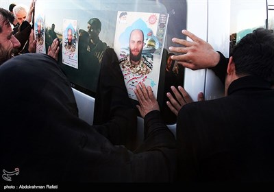 مراسم استقبال از شهید مدافع حرم شهید محمد حسین بشیری در همدان